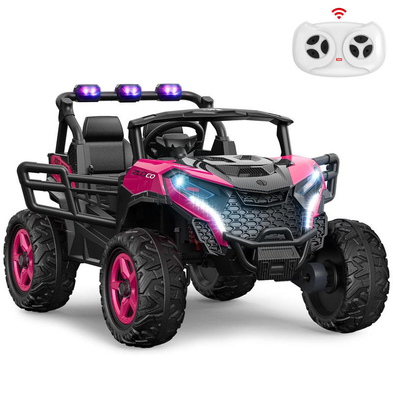 Voiture DEARAUTO 24V 2 places Ride on UTV, 4 roues motrices, 800 W, moteurs 4 x 200 W, 4 roues EVA électriques, pneus EVA, 5,1 Mph, voiture électrique pour enfant avec télécommande, 24 volts pour enfants âgés de 3 à 8 ans