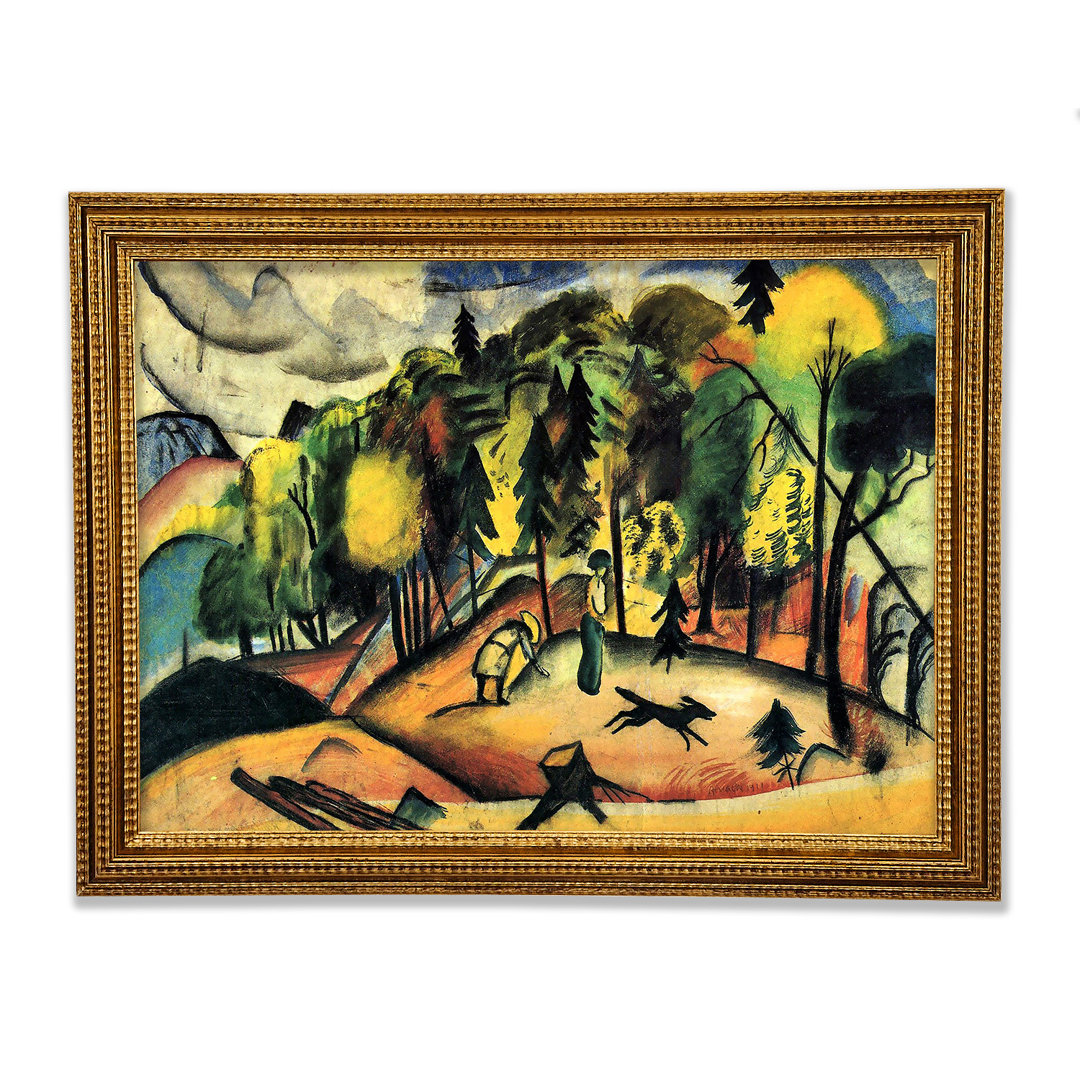 Forest Walk von August Macke - Einzelne Bilderrahmen Kunstdrucke