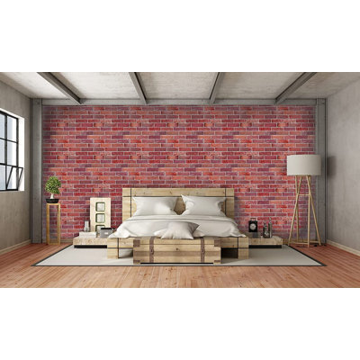 Panneaux muraux rétro-art 3D | Brique | 17,5 po x 23,75 po | 2,88 pieds carrés