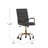 Mid-Back Executive Swivel Office Chair with Arms, and Transparent Roller Wheels-1784944231-1784944216