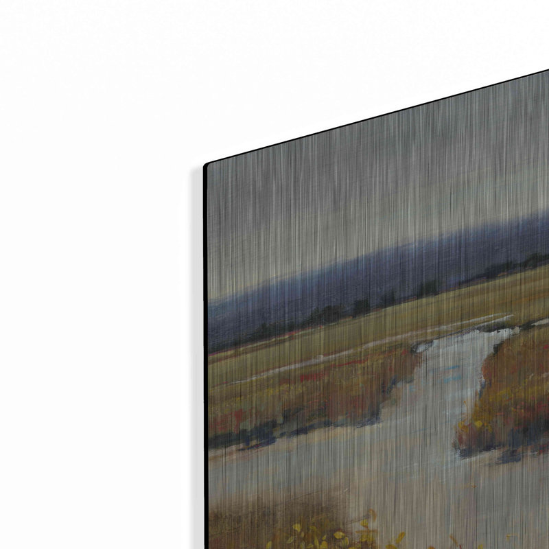 "Luxe Metal Art" Marsh Land I "par Tim O'Toole" par Tim O'Toole, H 24 po x l 24 po
