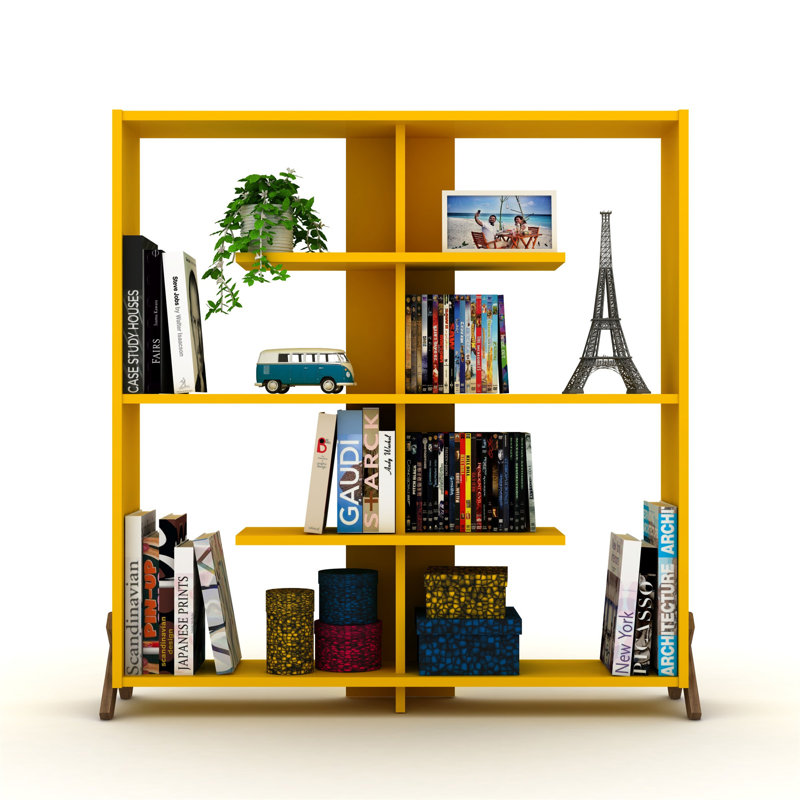 Étagère à dossier ouvert 6 tablettes Furnish Home Store Kipp, Noyer