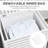 Laundry Bin With Lid And Removable Lining, 19.75x14.25x23.5 Inches, White, Space For Tidy Detachable Liner, Organized Items