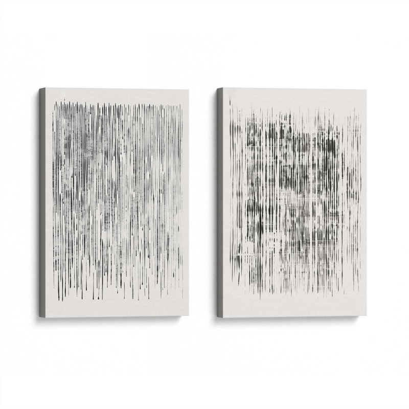 «Veil of Motion», ensemble de 2, Toile tendue, H 19 po x l 16 po