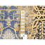 Tapis oriental rond en soie texturée noué à la main brun clair 10 po x 10 po brun clair et brun chocolat avec de la laine texturée de style A2A240A14067EE4064940F64189FA73458