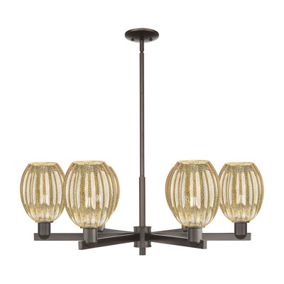 Lustre Preston - bronze huilé - lustre