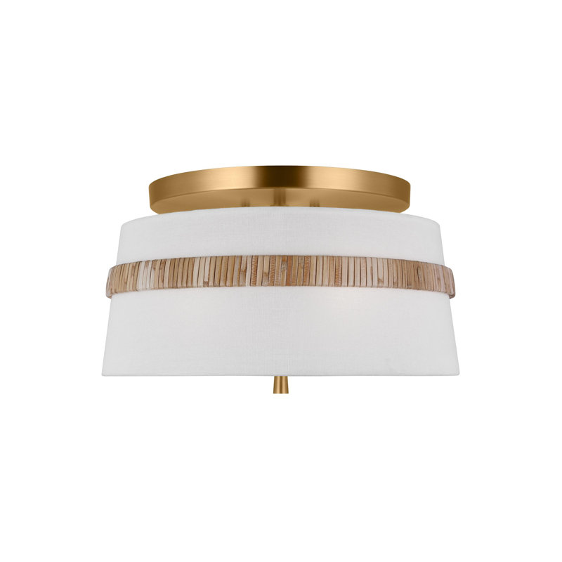 Plafonnier encastré en tissu Daquavion, H 8,25 po x l 14 po x P 14 po