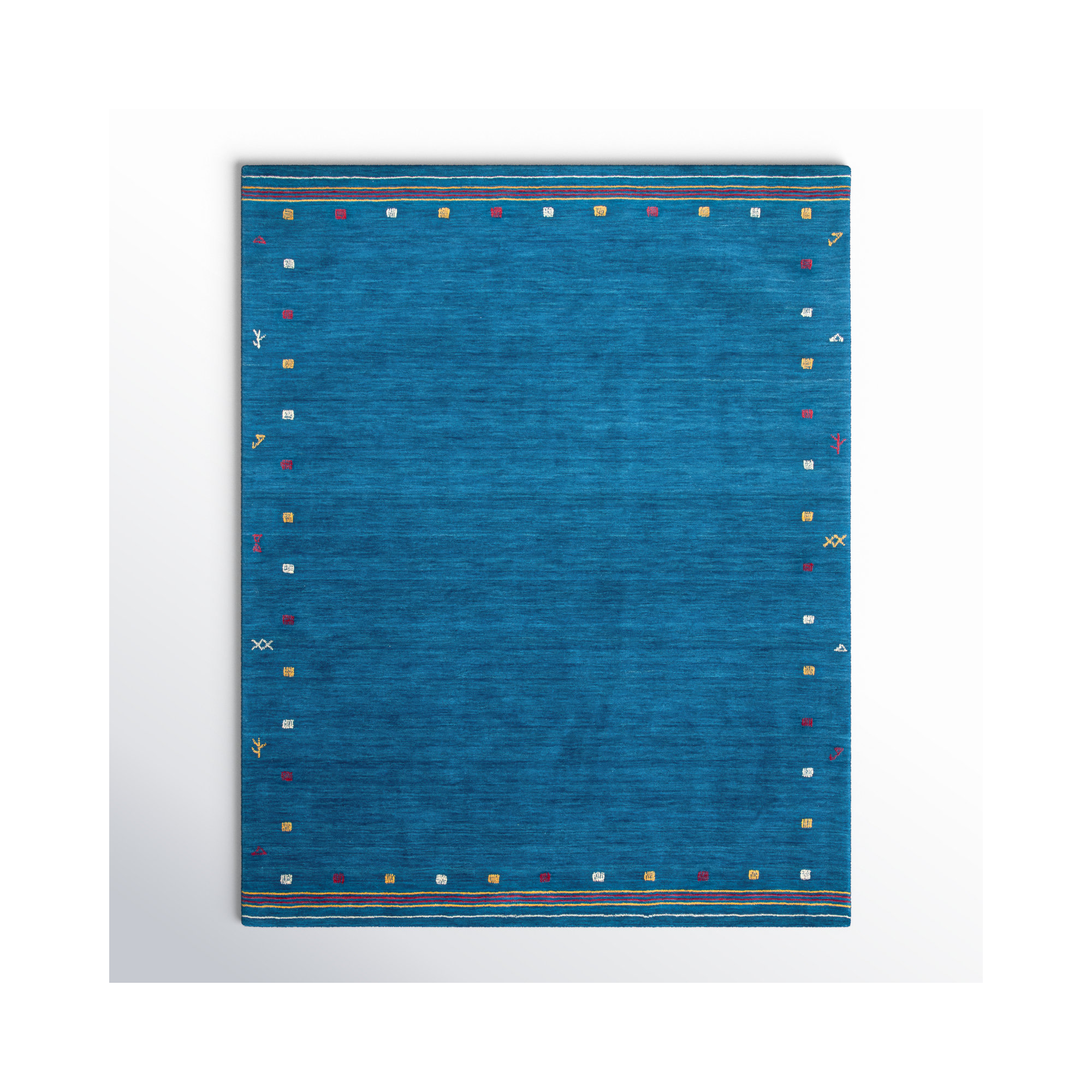 Danette Hand Loomed Wool Rug, Rectangle 8' x 10'