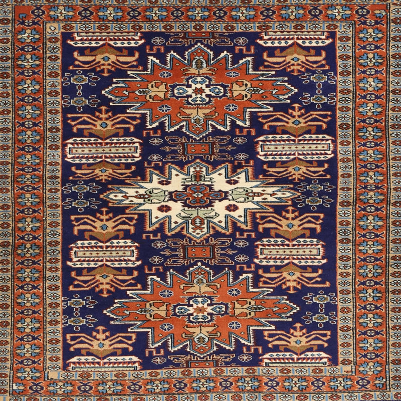 Southwestern Indoor Rug, Round 7'