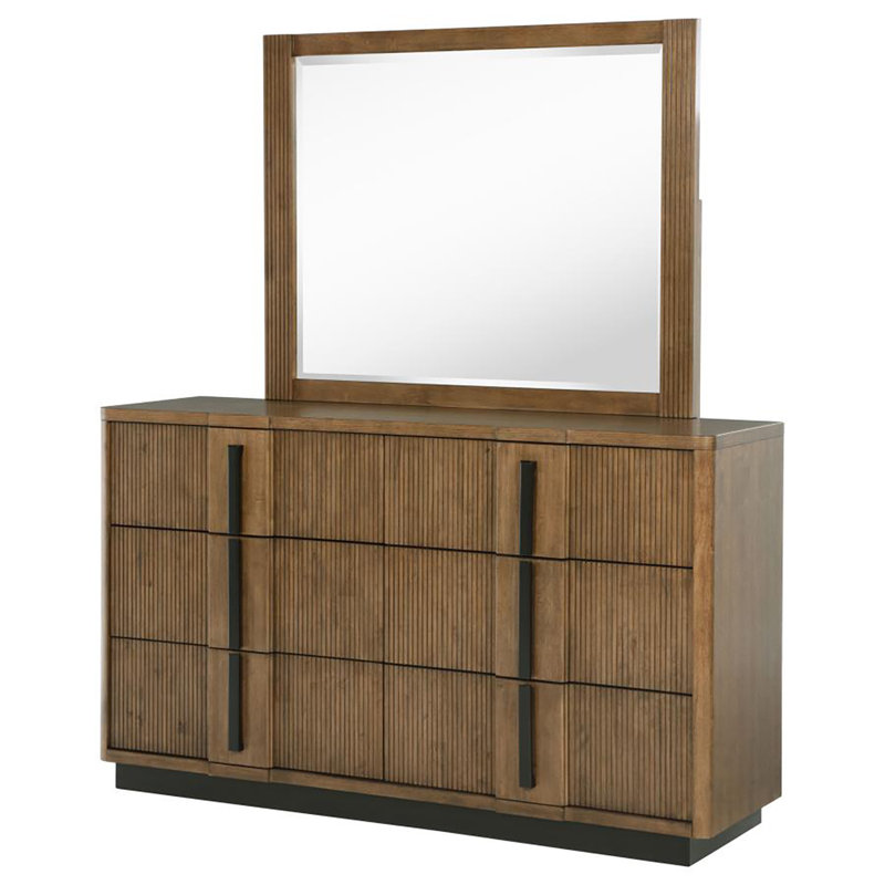 Commode 6 tiroirs avec miroir ignes