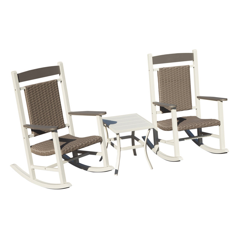 Ensemble de chaises berçantes d'extérieur