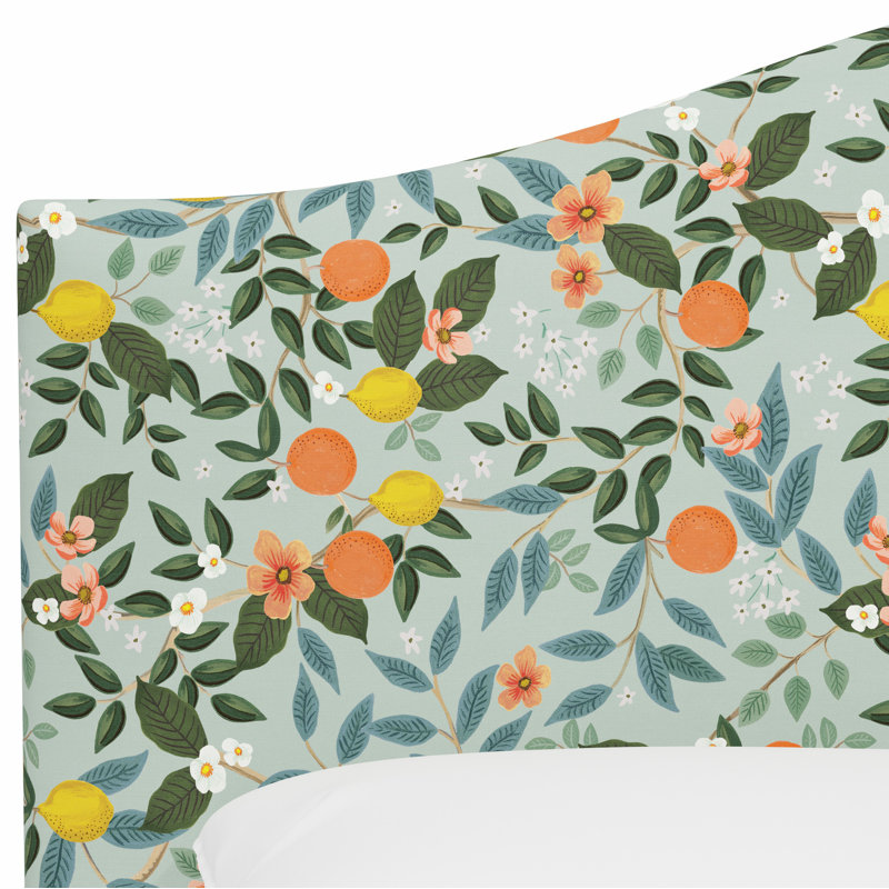Mayfair Headboard, King, Rpc Citrus Grove Mint Linen