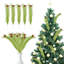 5 pièces / ensemble de sapin de Noël décoration de brindille de sapin de Noël