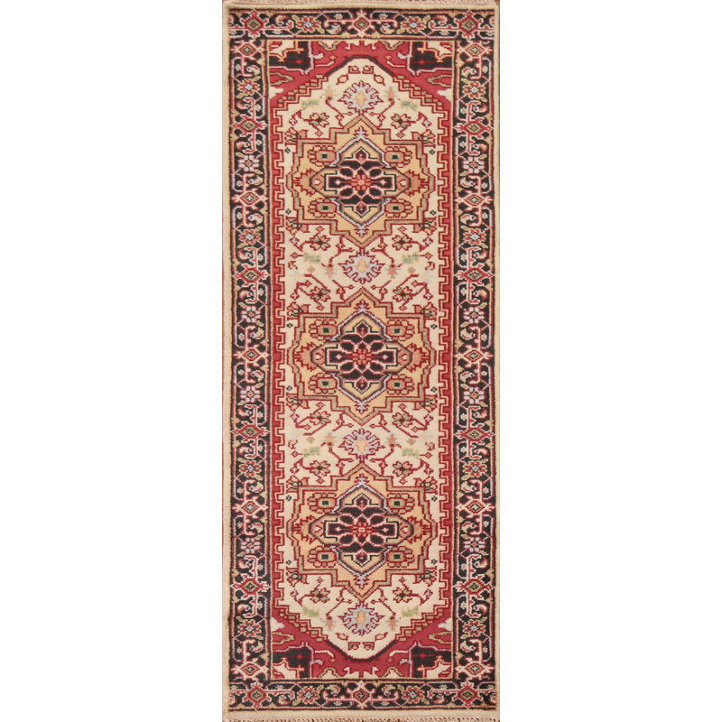 Tapis de couloir oriental ivoire 3x8