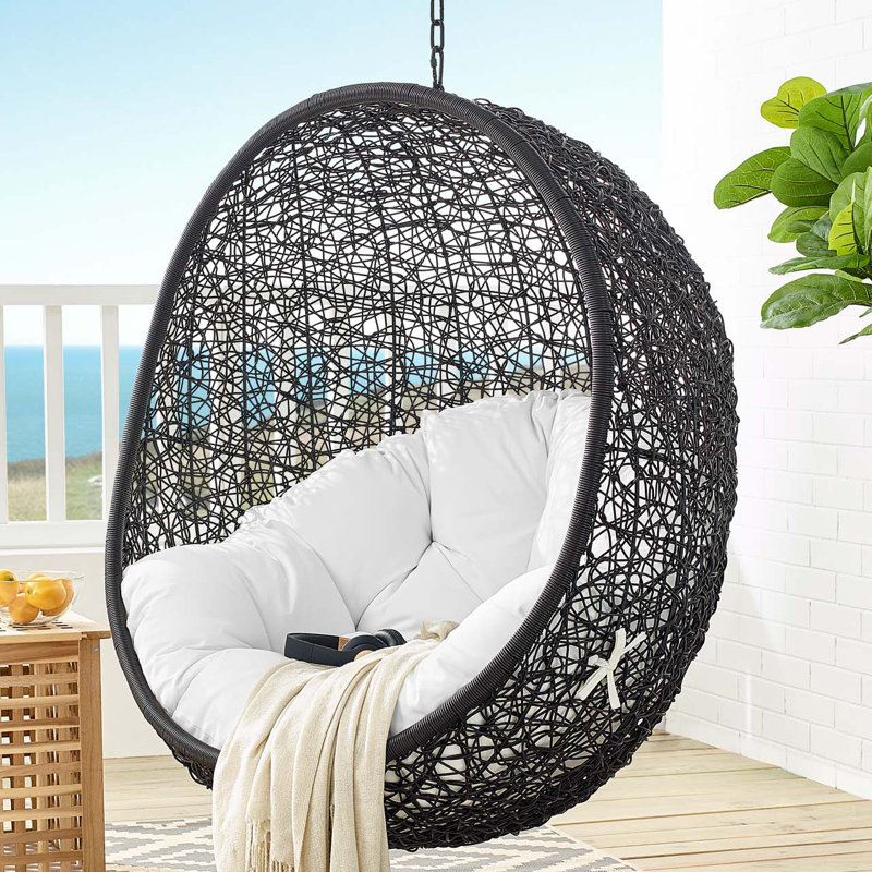 Chaise longue d'extérieur sans support Encase Swing par Modway, Blanc
