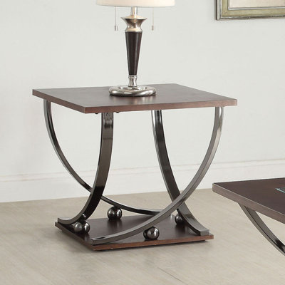 Table de bout en nickel noir