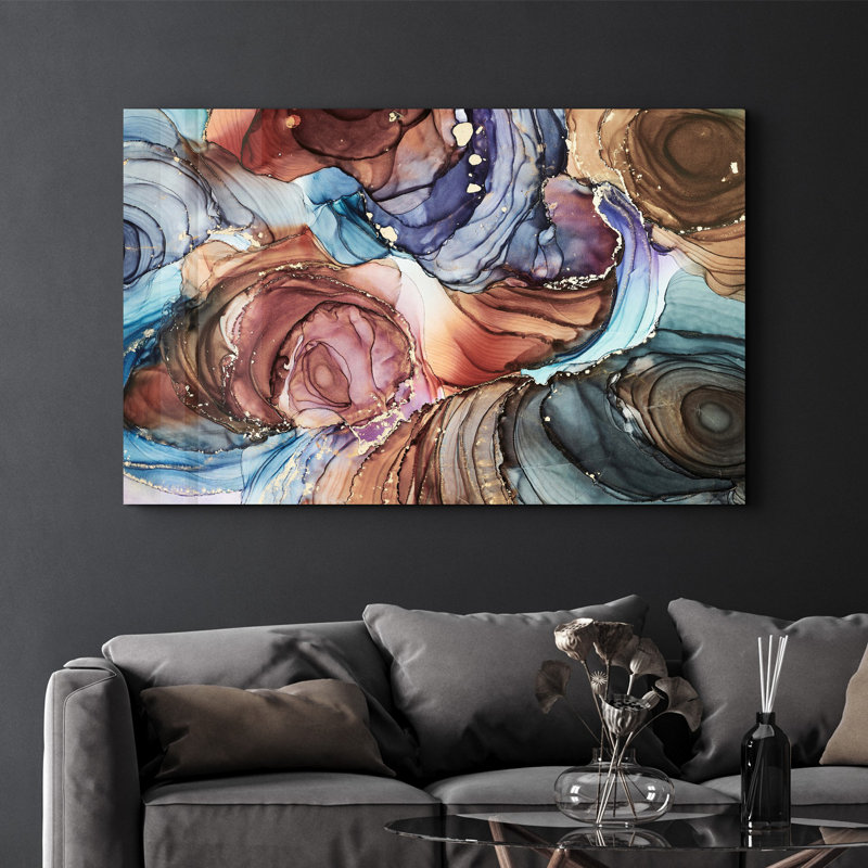 Peinture décorative en verre trempé