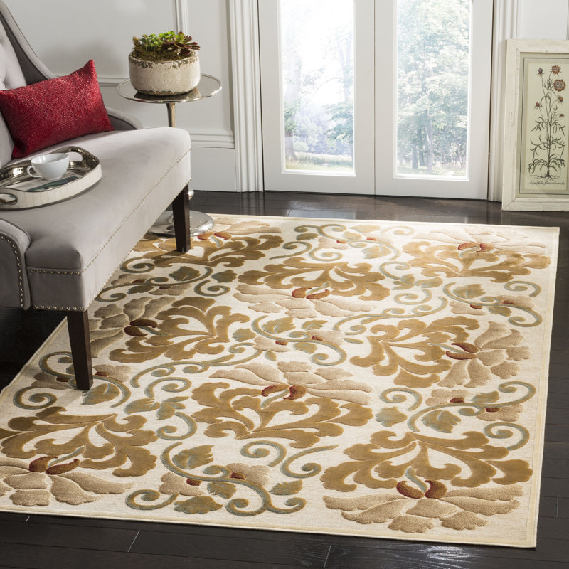 Martha Stewart Performance Floral Rug, Rectangle 8' x 11'2"
