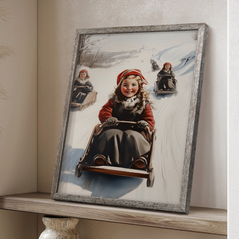Christmas Holiday Art -Series 2-CCLII Framed Print - Solid Wood, 15" H x 12" W