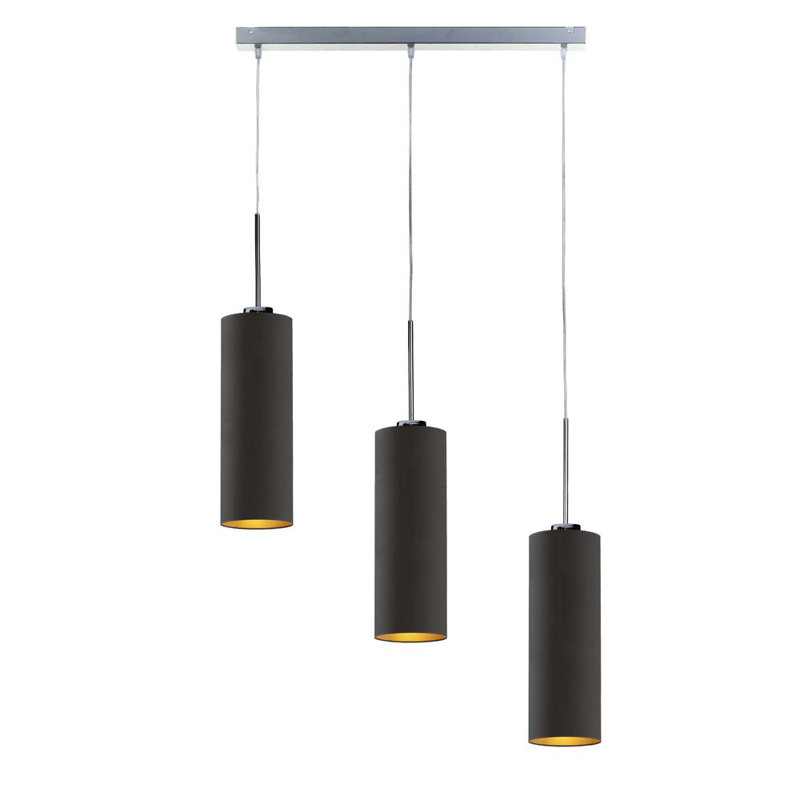 Tonasket 3 - Light Kitchen Island Pendant, Black/Dark Grey
