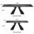 9-Piece Modern 110.24'' Extendable Sintered Stone Dining Table Set With 8 Upholstered Fabric Arm Chairs-158671502-158671503