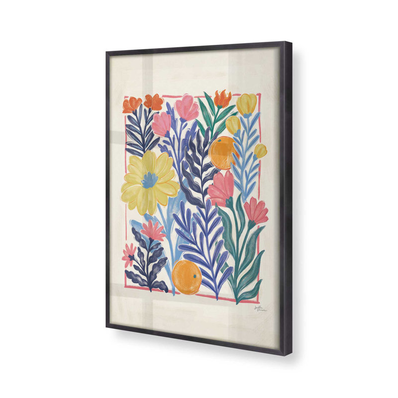 «Tropical Floral Delight II», H 15,25 po x l 12,25 po, Zinc patiné