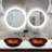 Tempered Glass Circular Vessel Bathroom Sink-147811162