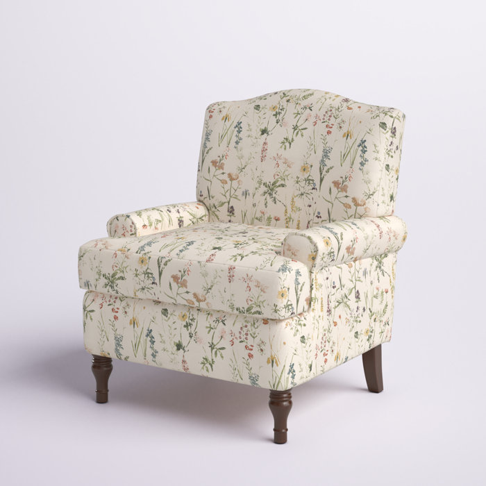 Lark Manor Alainey Upholstered Armchair with Solid Wood Legs & Reviews ...