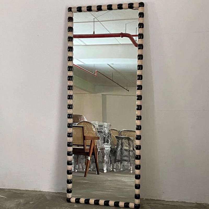 Miroirs pleine grandeur rectangulaires en bois manufacturé, 66.93" H x 27.56" W