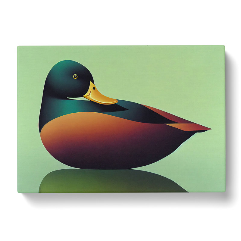 Exhilarating Duck - Wrapped Canvas, 35cm H x 50cm W x 3cm D