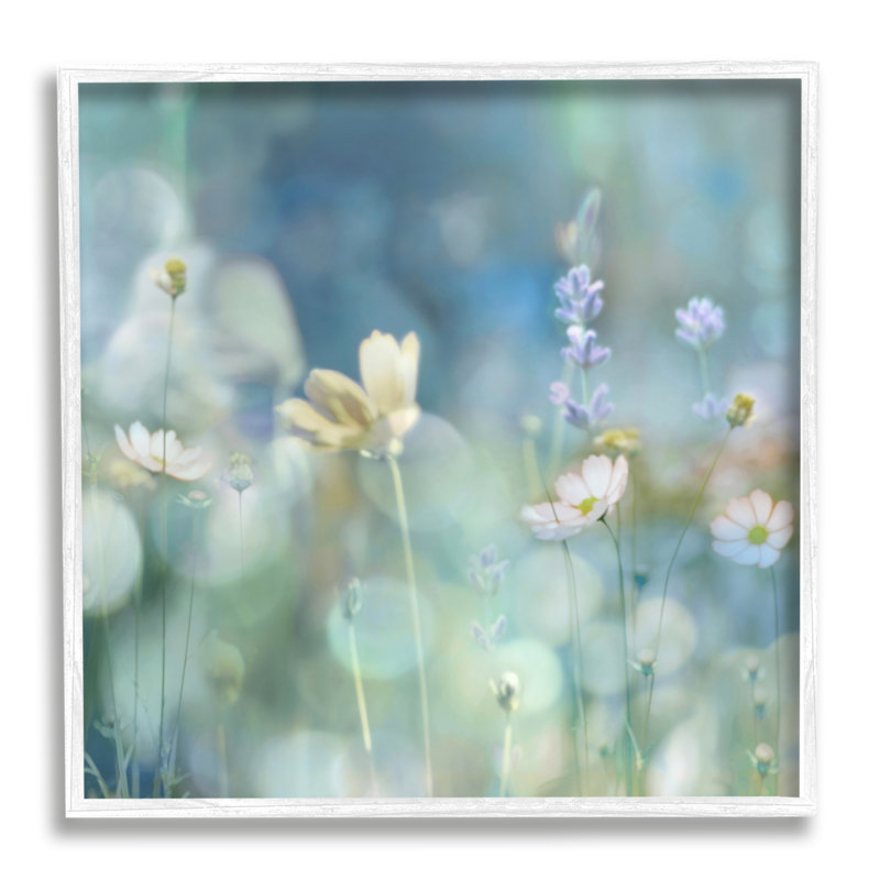 Photographie de jardin floral encadrée sur bois par Kate Carrigan, H 24 po x l 24 po x P 1,5 po