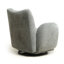 Chaise pivotante 360 ° avec tissu chenille-421561058