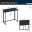 31,5 po Bureau pliant pour les petits espaces (sans les chaises de bureau)