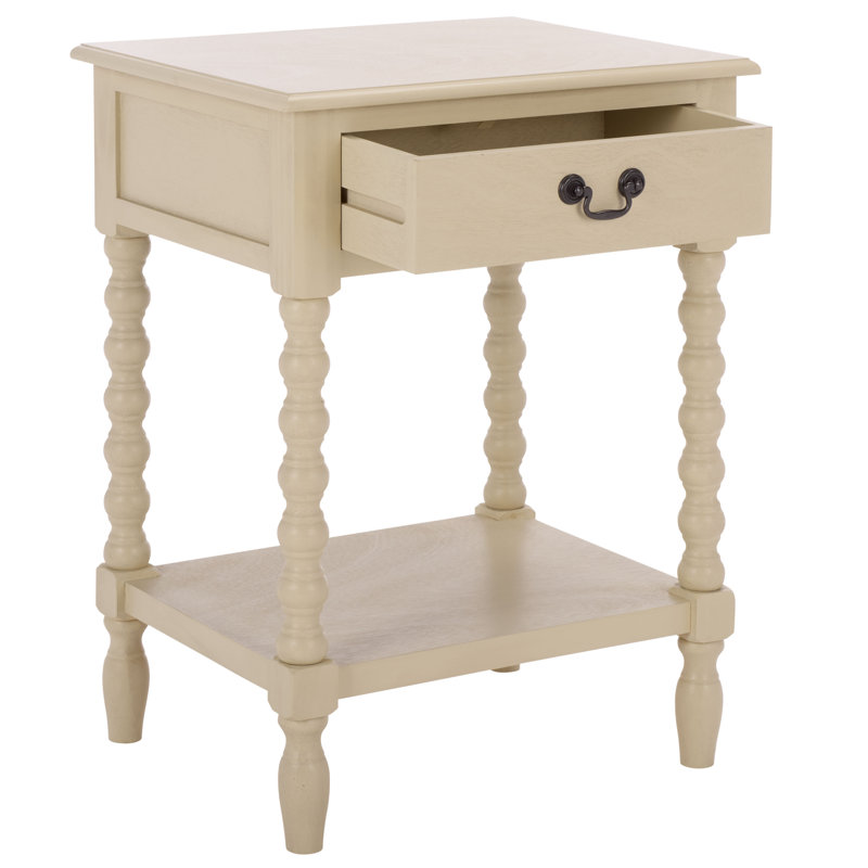 End Table with Storage, Sand