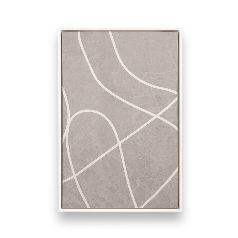 Silent Journey v1, impression, Toile à cadre flottant blanc opaque, H 36,75 po x l 24,75 po x P 1,75 po