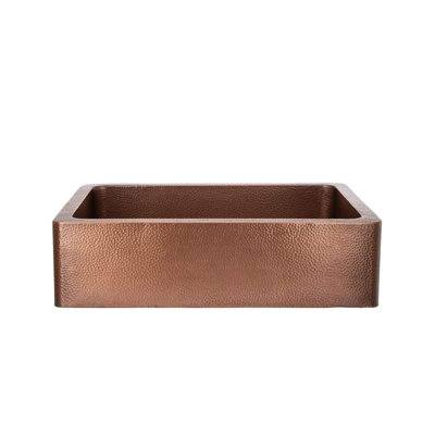 33'' L Farmhouse / Apron Single Bowl Copper Kitchen Sink