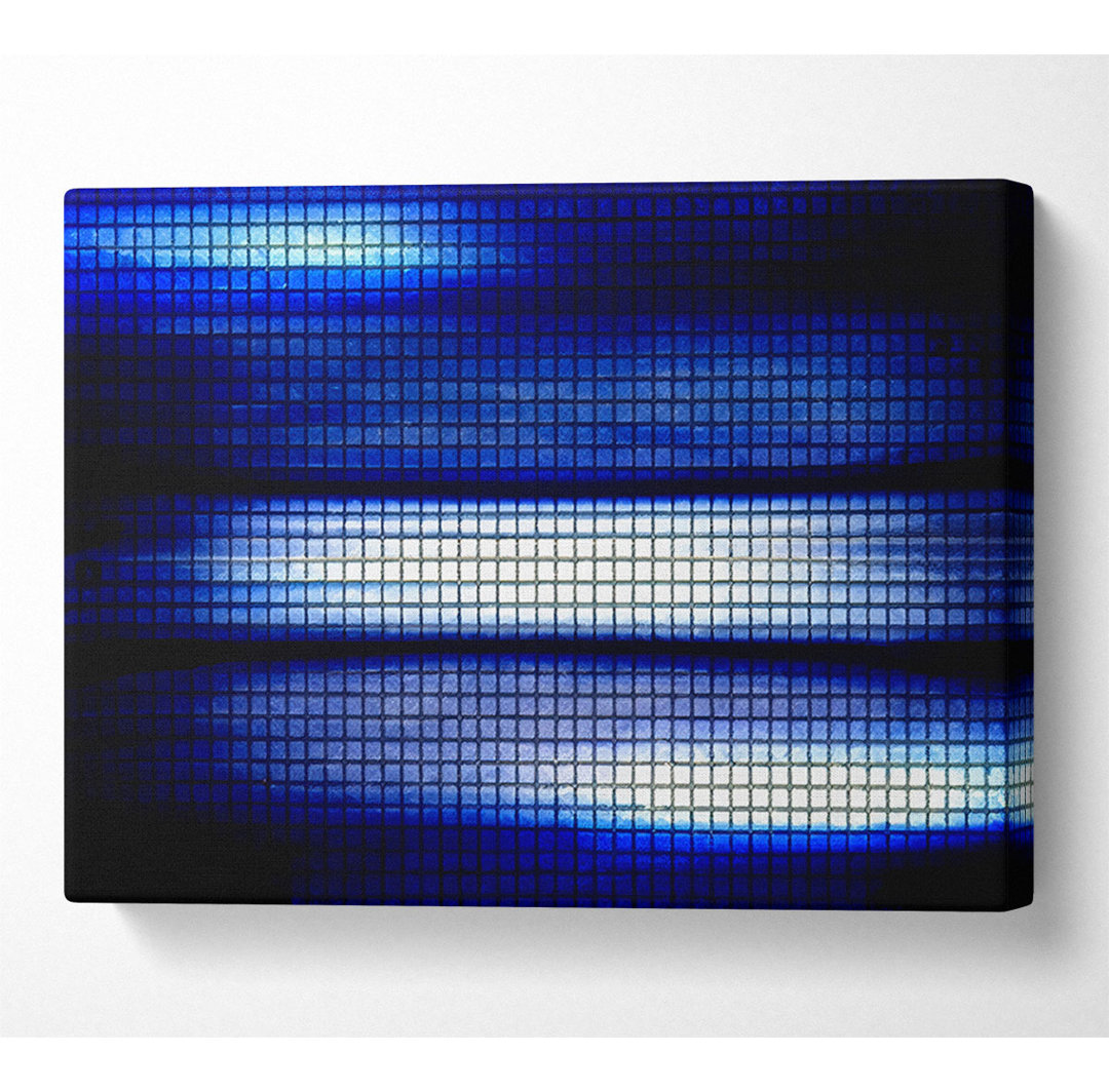 Blauer Blitz - Kunstdrucke auf Leinwand - Wrapped Canvas