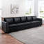 Canapé modulaire en cuir 5 pièces Rudwik pour salon, appartement, bureau-95668606