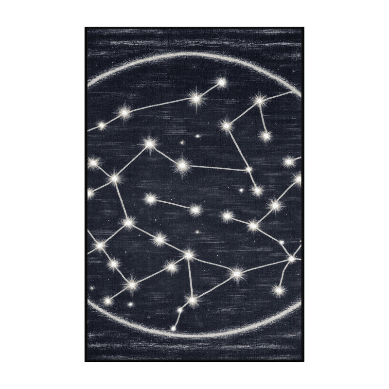 Tapis gris lavable à la machine, Rectangle de 5 pi x 8 pi
