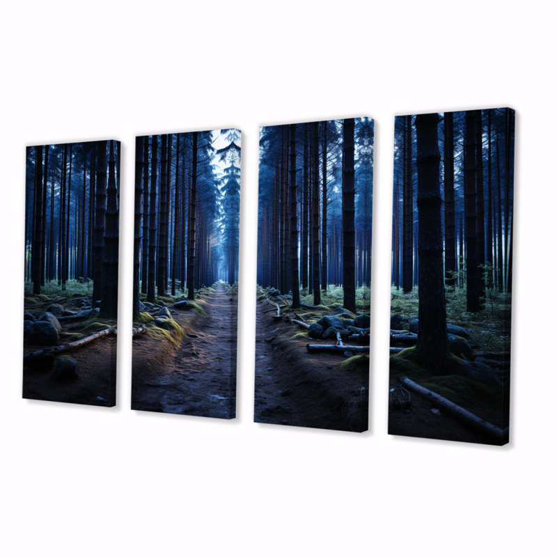 Guilhermino - Art mural sur toile, 4 panneaux