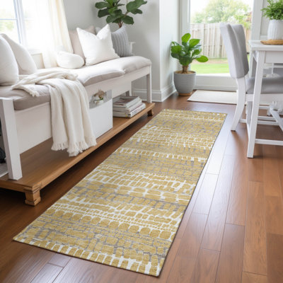 Tapis abstrait intérieur / extérieur lavable à la machine Chantille ACN2540