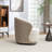Stith Velvet Upholstered Swivel Barrel Chair-377983952