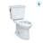 TOTO® Drake® Transitional Two-Piece Elongated 1.28 GPF TORNADO FLUSH® Toilet with CEFIONTECT®, Cotton White-70528715-125042435