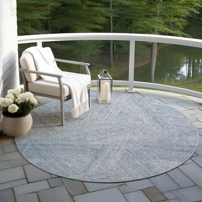 Tapis d'intérieur / extérieur bleu Terra 