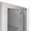 Armoires | Grande armoire de rangement autoportante étroite et moderne, blanc moderne, 2 portes à volets, 5 tablettes pour la cuisine, le salon, le couloir | Panneau de fibres à densité moyenne | Salle de bain