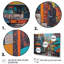 «Orange and Blue Metropolitan Marvels», reproduction sur toile encadrée-88537996-88537997