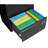 Metal File Cabinet With 2 Drawers And Lock - Black, Widened For Efficient Storage, Modern Office Furniture 2 To Fit More Equipment Files