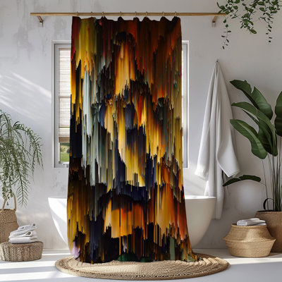 Abstract Illusions Shower Curtain