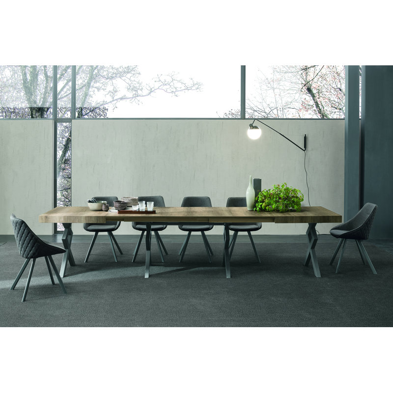 ETTORE Dining Table, Marble White, Graphite