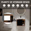 Meuble-lavabo mural avec lavabo en céramique blanche-2091768286